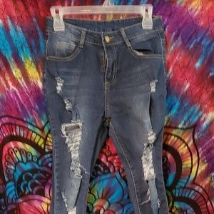 Womens distressed Jean's